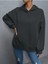 Kadın Ters Düz Nothing Baskılı Oversize Sweatshirt 3