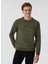 Kapüşon Yaka Haki Erkek Sweatshirt 231 Lcm 241020 Tess Hakä° 1