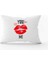Beyaz Kırmızı Modern Sevgililer Günü Temalı Dijital Baskılı Kırlent Kılıfı Cgh980-3550 Çift Tarafı Baskılı 1
