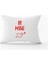 Beyaz Kırmızı Modern Sevgililer Günü Temalı Dijital Baskılı Kırlent Kılıfı Cgh983-3550 Çift Tarafı Baskılı 1