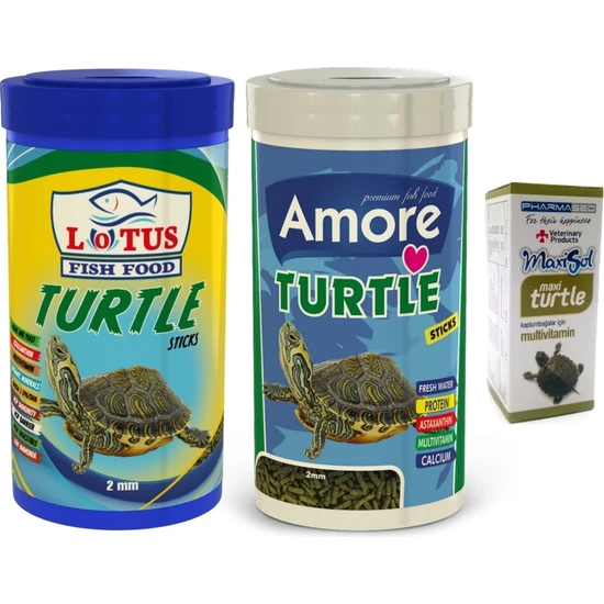 Turtle Sticks 2X1000 ml Kutu Sürüngen, Kaplumbağa Yemi ve Vitamin