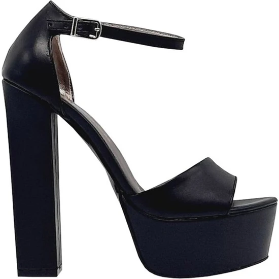 Moulin Shoes Kadın Abiye Ayakkabı 015 3050 Siyah Deri