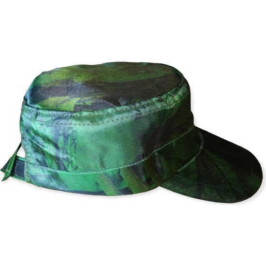 Avcı Market Koyu Yeşil Orman Desenli Castro Model Avcı Şapkası