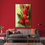 Kırmızı Lale Makro Doğa Manzara Çiçek Kanvas Tablo 1