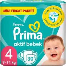 Prima Bebek Bezi Aktif Bebek 4 Numara 32 Adet Standart Paket