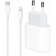 Smc E-Ticaret Apple Iphone 11 - 11 Pro Max - 12 - 12 Pro Uyumlu Hızlı Şarj Aleti Seti 20W Adaptör + USB C 1m Kablo