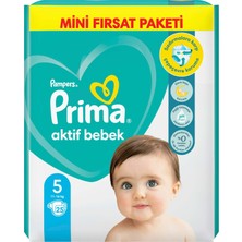 Prima Bebek Bezi Aktif Bebek 5 Numara 25 Adet Standart Paket
