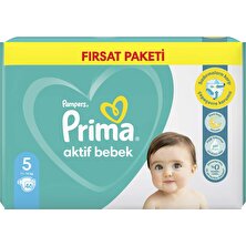 Prima Bebek Bezi Aktif Bebek 5 Beden 46 Adet Junior Fırsat Paketi