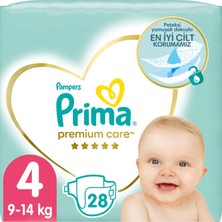 Prima Bebek Bezi Premium Care 4 Beden 28 Adet Maxi Ekonomi Paketi