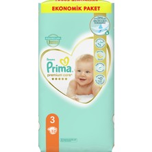 Prima Bebek Bezi Premium Care 3 Numara 52 Adet Eko Paket