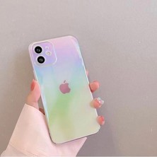 Miscase Iphone 14 Pro Gökkuşağı Rainbow Kapak