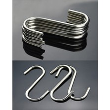 Şahin Zincir, Büyük kanca, 9.5 cm Boy, 4 mm Kalınlık, Metal S Kanca / 10 Adet