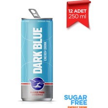 Dark Blue Enerji İçeceği, Şekersiz, 250 ml (12'li Paket, 12 adet x 250 ml)