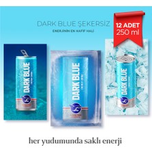 Dark Blue Enerji İçeceği, Şekersiz, 250 ml (12'li Paket, 12 adet x 250 ml)