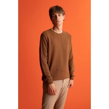 DeFacto Slim Fit Bisiklet Yaka Triko Kazak X7392AZ22AU