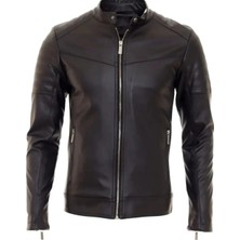 Erkek Siyah Deri Ceket