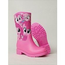 Sea & Blue Shoes My Little Ponny Baskılı Pembe Su Geçirmeyen Kız Çocuk Yağmur Çizmesi