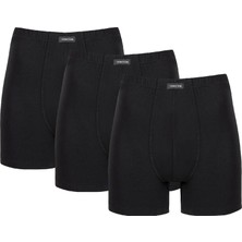 Thermoform Bambu Erkek Şort Siyah 3'lü Paket