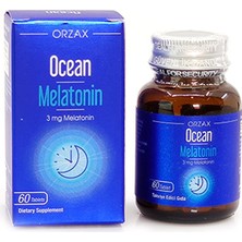 Orzax Ocean Melatonin 3mg Takviye Edici Gıda 60 Kapsül -Va725