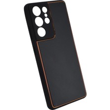 Nettech Samsung Galaxy S21 Ultra Uyumlu Coco Leather Seri Arka Koruma