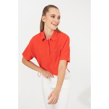 U.S. Polo Assn. Kadın Kırmızı T-Shirt 50249063-VR213