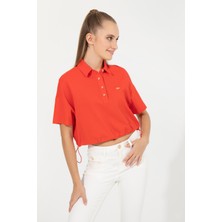 U.S. Polo Assn. Kadın Kırmızı T-Shirt 50249063-VR213