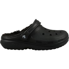 Crocs Classic Lined Clog Unisex Terlik Kauçuk Malzeme ile Düz Desenli Rahat Kullanım