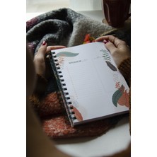 Co Notes  A5 Süresiz Planlayıcı / Tarihsiz Ajanda Çiçek Desenli