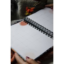 Co Notes  A5 Süresiz Planlayıcı / Tarihsiz Ajanda Çiçek Desenli