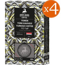 Addis Ababa Coffee Coffee Yemen Türk Kahvesi Avantaj Paketi 4 x 250 gr