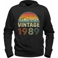 Alfa Tshirt Vintage 1989 Eskitme Siyah Tshirt
