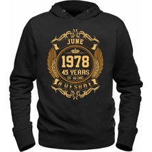Alfa Tshirt Vintage Gold Awesome Series June 1978 Siyah Sweatshirt