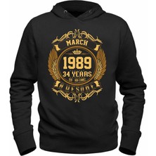 Alfa Tshirt Vintage Gold Awesome Series March 1989 Siyah Sweatshirt