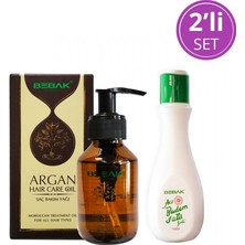 Bebak Argan Saç Bakım Yağı 100 ml - Acı Badem Sütü 120 ml