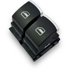 After Vw Volkswagen Amarok 2010-2016 Sol Sürücü Kapısı Cam Açma Düğmesi Tuşları Çiftli Kromlu 5K3959857B