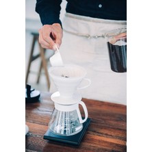 Hario V60 02 Seramik Kahve Demleme Kiti - Beyaz