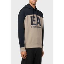 Emporio Armani Logolu Regular Fit Kapüşonlu Pamuklu Sweat Erkek Sweat 6L1MB1 1jhsz 0137