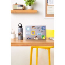 Kt Grup Ofis Temalı Laptop Notebook Tablet Sticker Set 4 Uyumlu