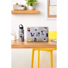 Kt Grup Cats Temalı Laptop Notebook Tablet Sticker Set 2