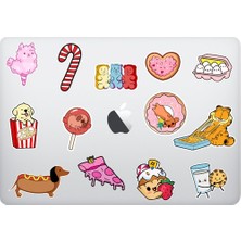 Kt Grup Food Yemek Temalı Laptop Notebook Tablet Sticker Seti 13 Adet