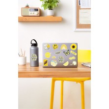 Kt Grup Vsco Yellow Laptop Notebook Tablet Sticker Set 4