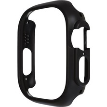 Gpack Apple Watch Ultra 49MM Kasa Koruyucu Sert Önü Açık HS01 Siyah