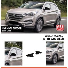 Nam Tuning Tucson Batman Yarasa Ayna Kapağı Piano Black / 2015-2018