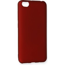 Newface Xiaomi Redmi Go Kılıf Premium Rubber Silikon - Bordo