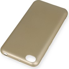 Newface Xiaomi Redmi Go Kılıf Premium Rubber Silikon - Gold