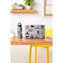 Kt Grup Ofis Temalı Laptop Notebook Tablet Sticker Set 3 Uyumlu