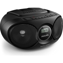 Philips Audio Taşınabilir CD Çalar / Fm Radyo, Dinamik Bas Kuvvetlendirme, Ses Girişi / CD Radyo Philips AZ215B/12 Siyah