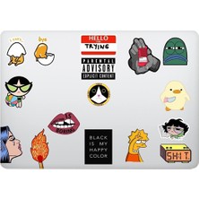 Kt Grup Mental Art Sanat Temalı Laptop Notebook Tablet Sticker Seti 15 Adet