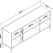 Cool Home Eylül Modern Konsol 180 cm - Sepet