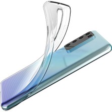 Newface Huawei P40 Kılıf Lüx Şeffaf Silikon - Şeffaf